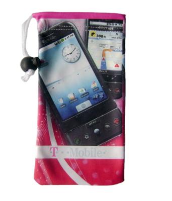 China OEM ODM comfortable and soft full color printing microfiber mobile phone bag for sale