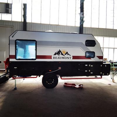 China Luxury Travel Trailer 4x4 Campervan Mobile Hybrid Off Road Bathroom Camper Caravans for sale