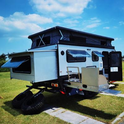 China Travel Trailer 4 Persons 15ft Camper Trailer Family Off Road Camping Trailer Caravan for sale