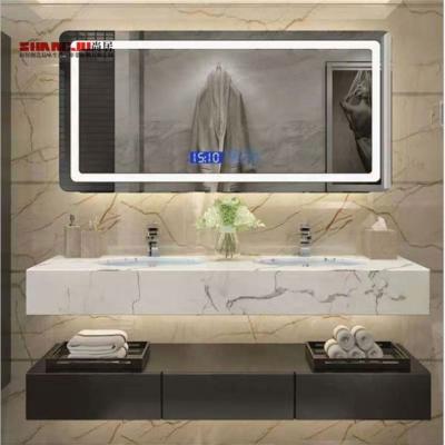 China Shangju Sliding Doors Houston Cabinets Marble Lacquer Bathroom Modern Plastic Vanity Cabinet for sale