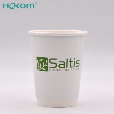 China Logo Printing Environmental Friendly Double Wall Espresso Cups Coffee Disposable Customized Paper Cup for sale