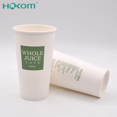 China PLA Paper Cups Disposable Eco Friendly 100% Biodegradable Liner Coffee Cups for sale