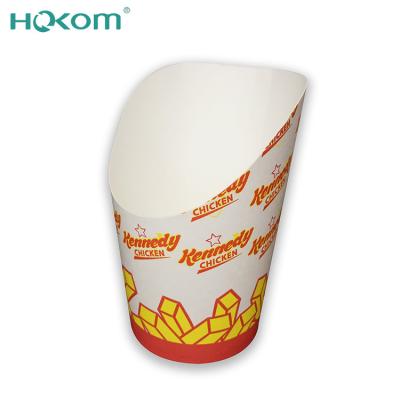 China 2021 New Arrivals Products Disposable Kitchen Snack Potato Chips Paper Cup French Fries Container French Fries Cup for sale