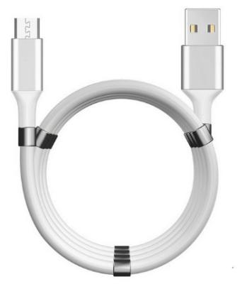 China For MAC For Cell Phones NEW Cord Micro USB V8 Charger Cable 2020 Calla Super Magnetic Magic Self-Winding Fast Charging for sale