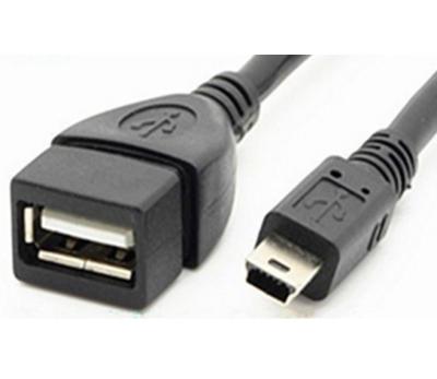 China OTG Transfer Cable Customize Logo V3 Attach Mini USB OTG Cable For MP3 Tablet Digital Camera for sale