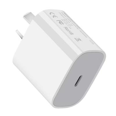 China New Type-C 3.0 AU 20W Travel Adapter MOBILE PHONE 2020 USB C Wall Charger Fast Charging Power for sale