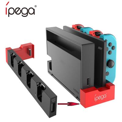 China Charging Dock Base Charger For Switch Joy Cons Controllers Charging Dock Base Station For Nintend Switch Joy-Con With Indicator Game Charger Stand for sale