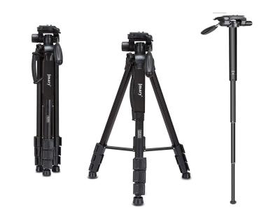 China PORTABLE Jmary KP2264 360 Degree 3way Head Travel Phone Holder Aluminum Tripod Camera for sale