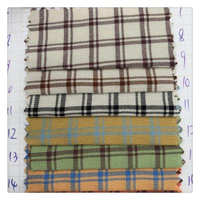 China Anti Pill New Products Fabric Manufacturer 32s Viscous Rayon Yarn Dyed Check Fabric For Shirt And Skirt for sale