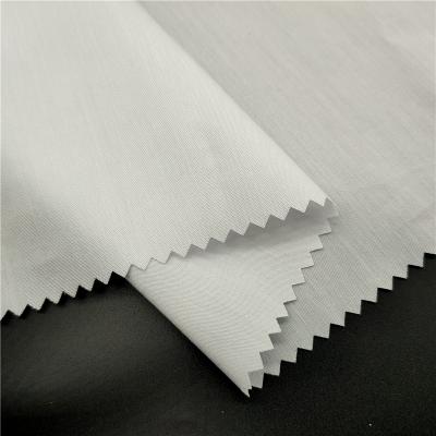 China Hot sale high quality white cotton woven shirt fabric cvc stretch garment 45s fabrics for underwear for sale