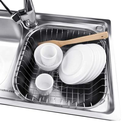 China Metal Kitchen Shelf Rack Hot Selling Viable Kitchen Over Sink Dish Drying Rack for sale