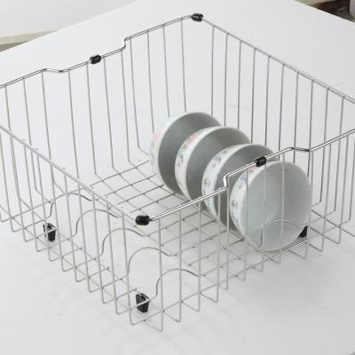 China Viable Sink Dish Rack Stainless Steel Storage Chopsticks Drain Kitchen Organizer Rack Over Sink Dish Drying Rack for sale