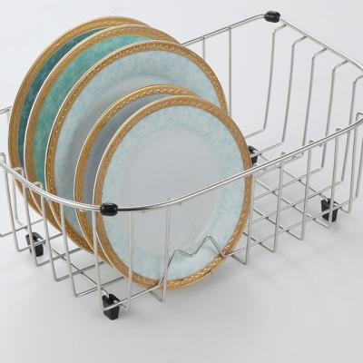 China Viable Factory Customized Stainless Steel Factory Customized Drain Tidy 304 Kitchen Sponge Rack Sink Rack for sale