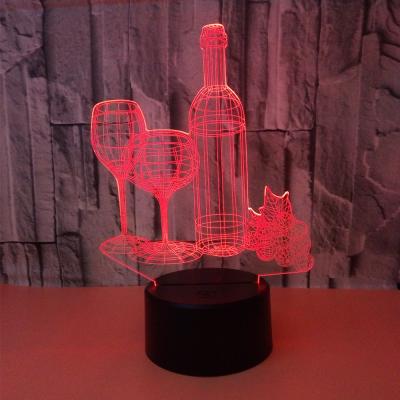 China Modern factory good quality wholesale hot sale acrylic led 3d photo light custom lamp for sale