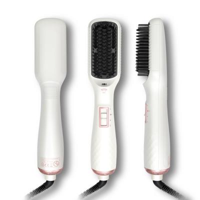 China Nondisposable Infrared Ionic Ceramic Hair Volumizing Straightening Curling Hot Air Comb for sale