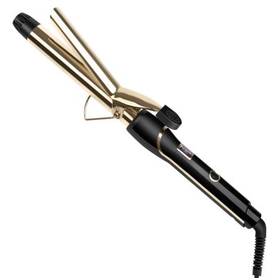 China All Hair Types Double PTC Heaters Quickly Heat Up Private Label Gold Titanium Curling Iron for sale