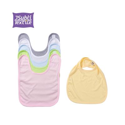 China Wholesale 100% Polyester JSubli Textile Promotion Gift Custom Personalized 29*37cm Sublimation Color Polyester Blank Baby Bib for sale