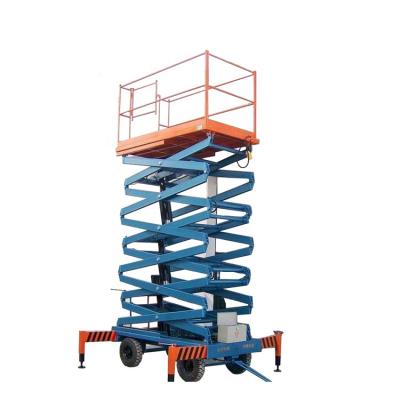 China Factory aerial work scissor lift platform electro hydraulic 1 ton 8m operation table powered by DC power or AC diesel for sale