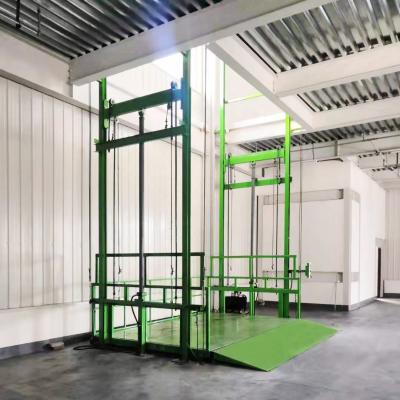 China Building Material Shops SJD 1 Lead Rail Chain Lift Vertical Platform 0.5 2 3 Ton Sky Lift Electrohydraulic Overhead Operating Lift for sale