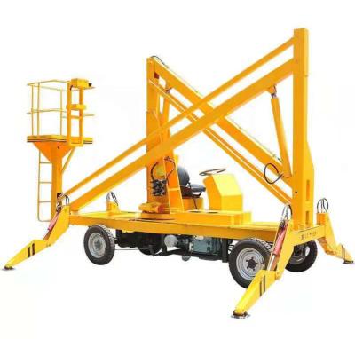 China Factory Articulating Outdoor Boom Lift Towable Articulated Hydraulic Platform Truck By AC/DC Power Or Diesel for sale