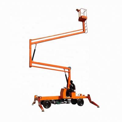 China Factory Driveless Articulating Boom Lift 8 to 13.5m Platform Height 360 Degree Rotation Diesel or Battery Optional for sale