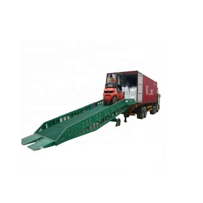 China Safety Easy Convenience Portable Hydraulic Loading And Unloading Bridge 6 10 12 Ton Movable Yard Ramp for sale