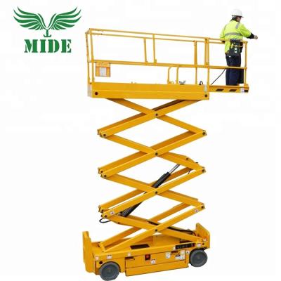 China Aerial work construction lift scaffolding access lift full automatic electric mobile flexible platform operation stationary aerial scaffolding for sale