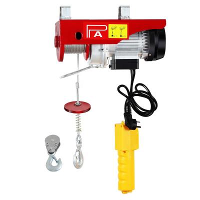 China Home Use Pa 100 Mini Electric Hoist 300 500 House Use 12m Fixed Type With Plug for sale