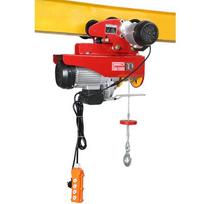 China Factory 1000kg Mobile 220 Volt Electric Winch With Electric Trolley Radio Remote Control for sale