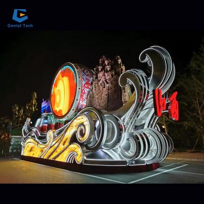 China Various Theme Waterproof Parade Floats Silk Night Lights Parade Floats for sale