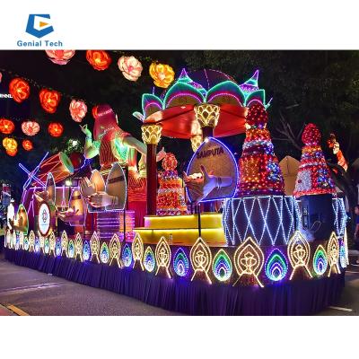 China Waterproof Supplies Parade Colorful Costume Floats Vehicle Carnival Float Parade for sale