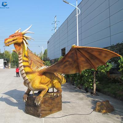 China Outdoor or Indoor Venue AD-03 Dragon Model Statue Western Animatronic Handmade for sale