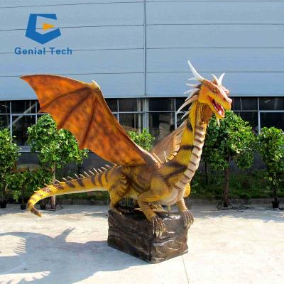 China Outdoor Or Indoor Venue Realistic Animatronic Flying Dragons Dragons Virtual Reality for sale