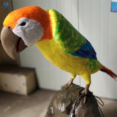 China AA05 High Density Foam Animatronic Animal Models Realistic Artificia Parrot For Sale for sale