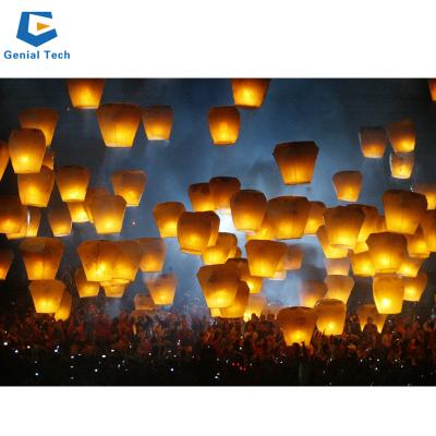 China China JN-DL-SL23 Sky Lamp Flying Fireproof Paper Lantern for sale