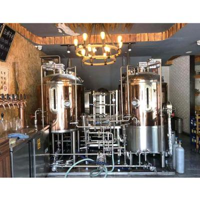 China Alcohol Processing Types Micro Beer Equipment with PU Insulation and Stainless Steel for sale