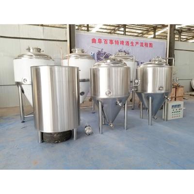 China Equipo para la elaboración de cerveza de fermentación GHO para la venta comercial 480 KG 60° cono de fondo en venta