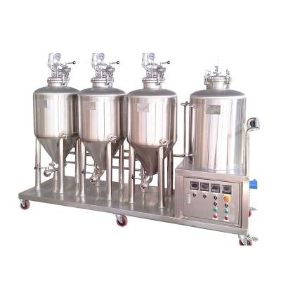 China Sistema de elaboración de cerveza pequeño de 4kw 15,5 galones 50L 0,5BBL para equipos de microcervecería pequeña en venta