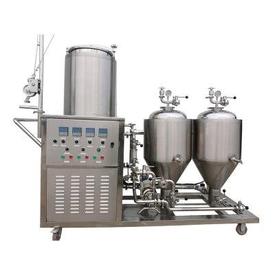 China Equipo de microcervecería GSTA Tanque de fermentación de vino de acero inoxidable de 50 litros con 4 kW de potencia en venta