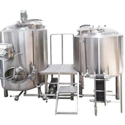 China Equipo de la cervecería de 200 l 300 l 2 recipientes Cervecería de cerveza El espesor almacenado fuera de 2 mm en venta