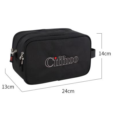 China Factory Direct Supply Reusable Nylon Travel Waterproof Mens Toiletry Bag Customized Black or Customized Designs for sale