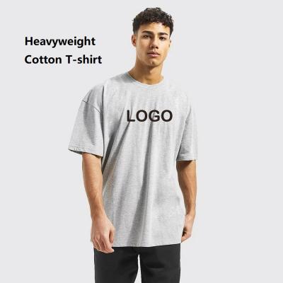 China Wholesale Custom Anti-Wrinkle Digital Printed Dtg Plus Size Drop Off Heavy Thick Shoulder 100% Cotton Tee Men Unisex T-shirt for sale