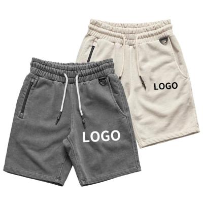 China 100% Custom Cotton Men's Blank Logo Anti-Wrinkle New Style Print Shorts Gym Fitness Sports Running Abbreviations Men's for sale