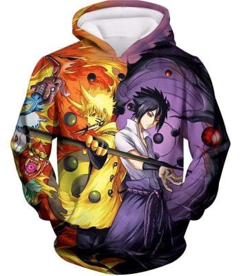 China Custom Anti-Wrinkle Your Design Streetwear Oversize Men's Unisex Anime 3D All Over Full Print Sublimation Sweatshirt Hoodies for sale