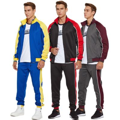 China Custom Wholesale Breathable Unisex 100% Polyester Mens Jogging Suit Set 2 Pieces Tracksuits Tracksuit for sale