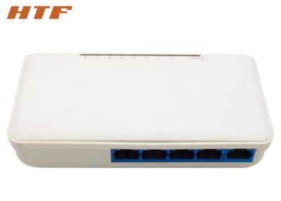 China Os ethernet rápidos do porto C.C. 5V/1A 5 comutam o interruptor de rede 10/100Mbps com capa de plástico à venda