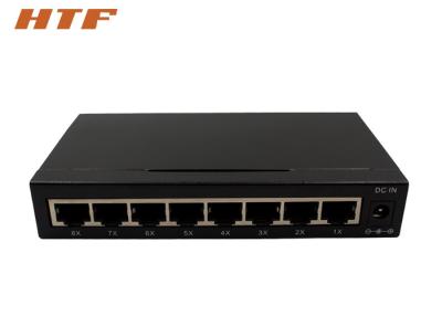 China Gigabit 8 Haven 10/100/1000 Ethernet-het Gevaldesktop/Rek van het Schakelaarstaal zet op Te koop