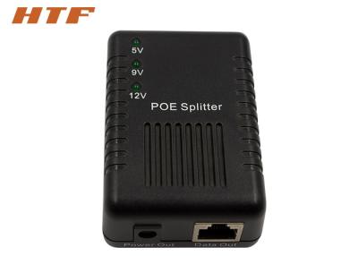 China POE Network Switch Splitter 5V / 9V / 12V , 10/100M Power Over Ethernet Injector for sale