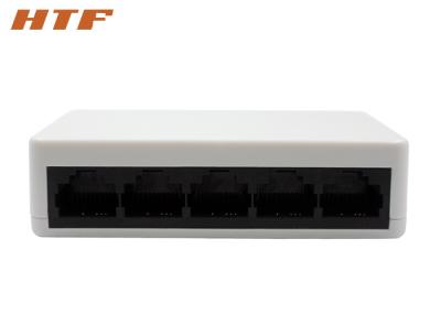 China White Electronic Desktop Network Ethernet Switch 5 Port 10 / 100Mbps for sale