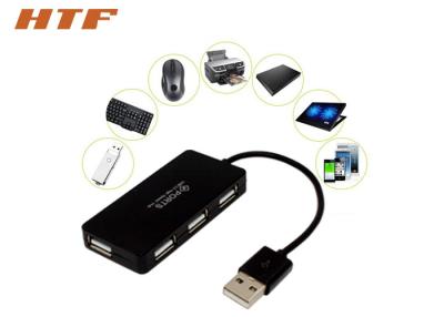 China Hoge snelheids Kleine 4 Haven USB 2,0 Hub, USB-poortsplitser voor Laptop OEM van PC Embleem Te koop